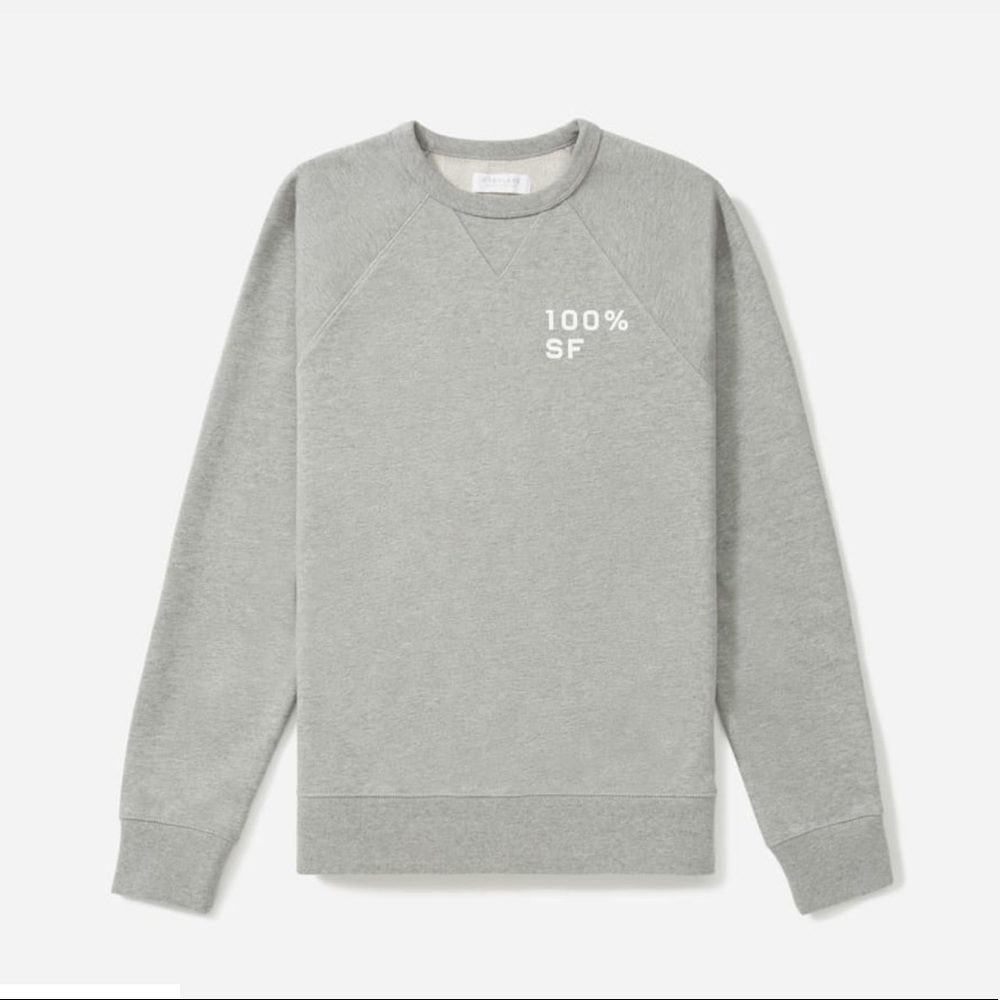 Everlane 100-% SF French Terry Crew Size XXS. SOLD